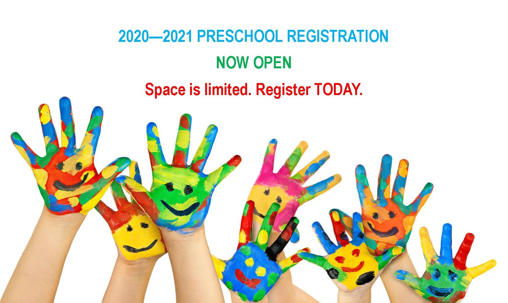 Register for Preschool 2020 – 2021