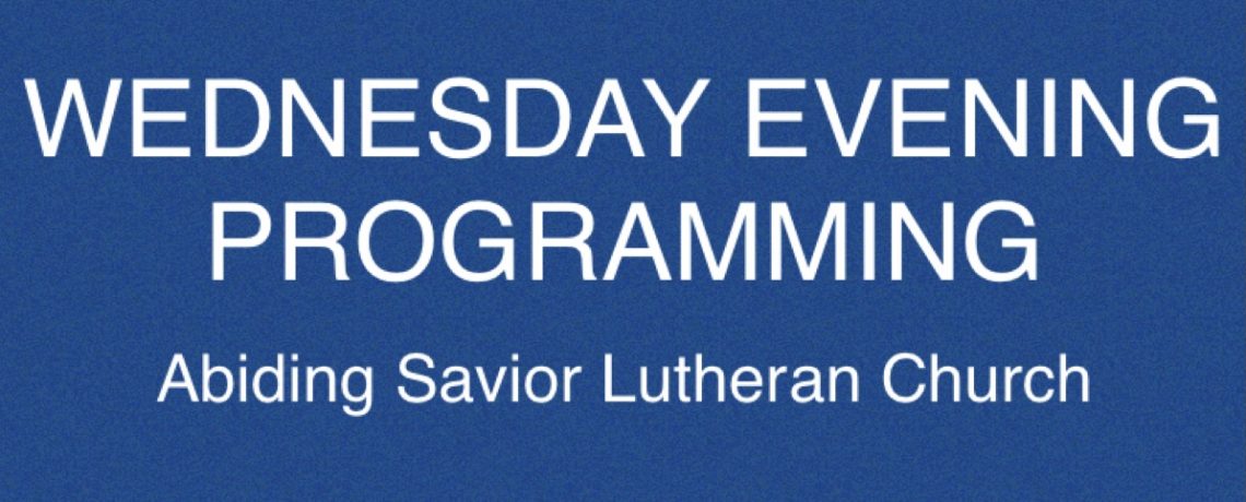 Wednesday evening programming