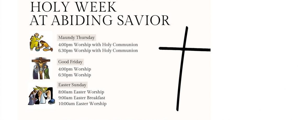 You’re Invited to Worship This Holy Week