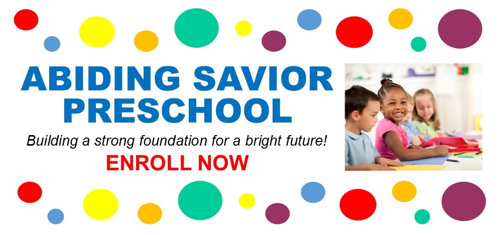 Preschool Classes for 2021-2022 School Year