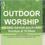 You’re invited to outdoor Sunday worship
