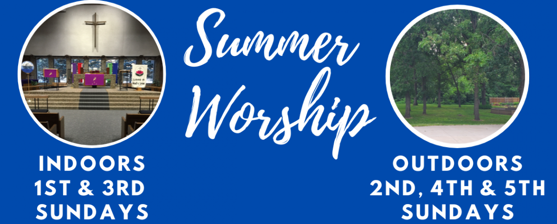 Summer worship schedule