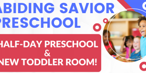 Registration open for 2026-2027 Toddler Room, Preschool, and Pre-K classes