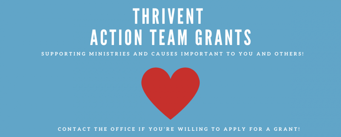 Support our ministries with Thrivent Action Team grants